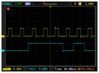 Oscilloscope Serial Data With Clock