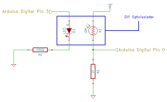 DIY Optoisolator Schematic