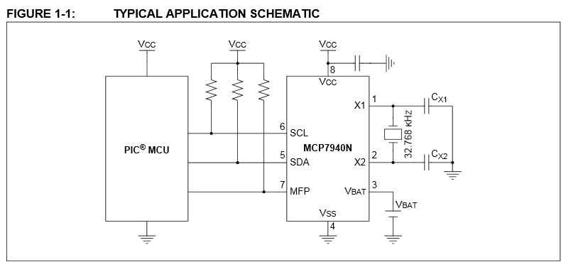 MCP7940N Original Example Schematic