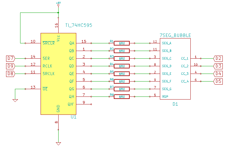 Bubble Display Full Schematic