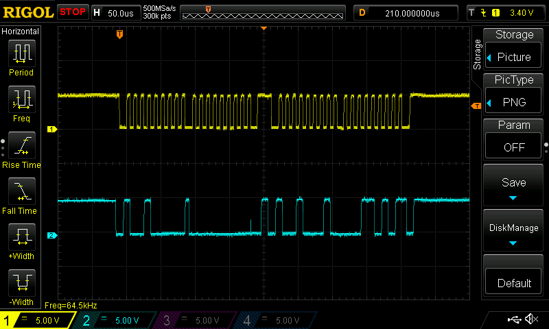 I2C Full Signal Oscilloscope Trace