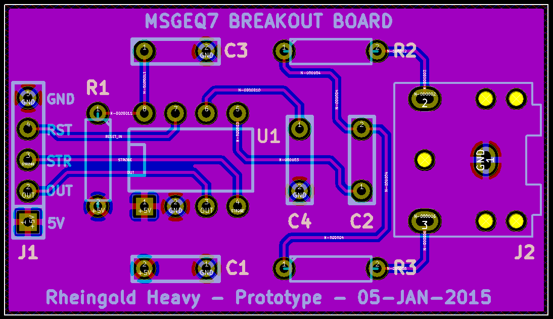 MSGEQ7 Prototype Layout